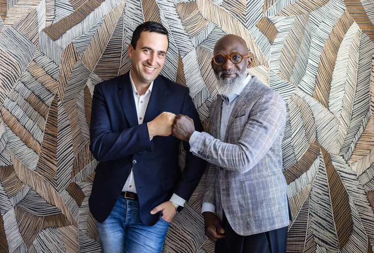 ATLANTIC Hotel Frankfurt Direktor Manuel Slapnig und Bar-Manager Mo Kaba